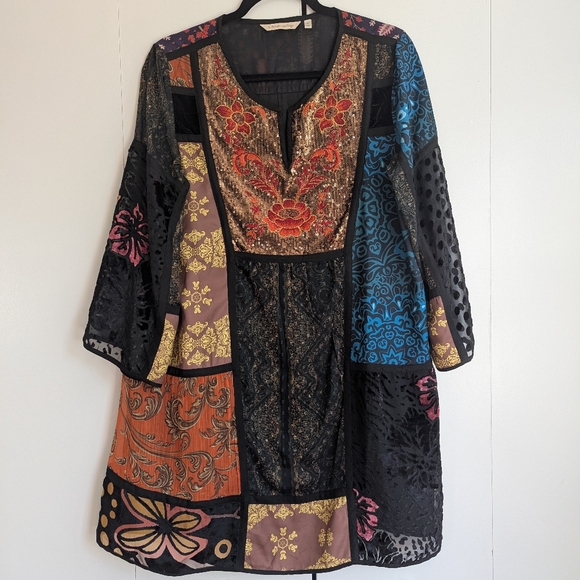 Soft Surroundings Tops - Soft Surroundings Adassa Patchwork Tunic, Size Large
